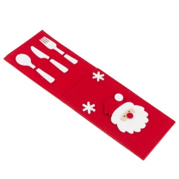 РОЖДЕСТВЕНСКИЙ ЧЕХОЛ ДЛЯ СТОЛОВЫХ ПРИБОРОВ, УКРАШЕНИЕ РОЖДЕСТВЕНСКОГО СТОЛА