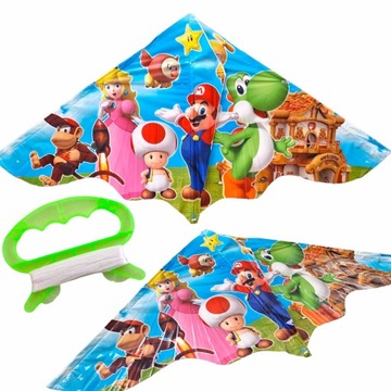 DUŻY LATAWIEC DLA DZIECI MARIO BROSS 120x60 CM XXL - Idealny na Wakacje,