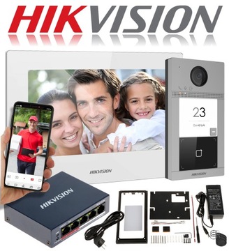 Wideodomofon Hikvision DS-KIS604-S-W Furtka Brama