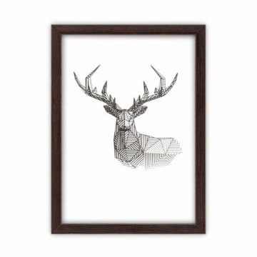 Набор коричневых рамок для галереи на 4 фотографии.