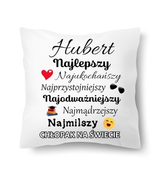 Poduszka z imieniem Najlepszy Naj Chłopak imię