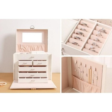 БОЛЬШАЯ КОРОБКА-ОРГАНИЗАТОР ДЛЯ ЮВЕЛИРНЫХ КОЛЕЦ ДЛЯ ДЕВОЧКИ