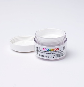 Farba do twarzy i ciała 50ml CLOWN WHITE SNAZAROO