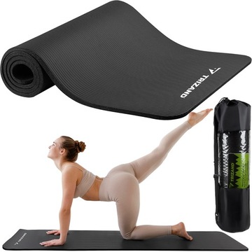 GRUBA MATA FITNESS DO JOGI ĆWICZEŃ ANTYPOŚLIZGOWA SIŁOWNIA