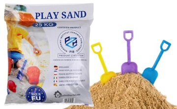 Песок для песочницы, мытый, чистый, сертификат 25 кг.