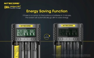 Оригинальное зарядное устройство Nitecore UM4 USB QC