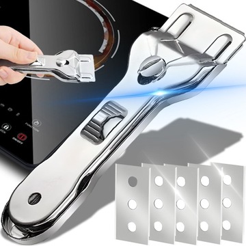 METALOWY SKROBAK SZYB PŁYT INDUKCYJNYCH 5X OSTRZY