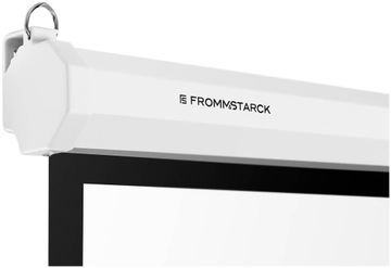 ФРОММСТАРК Экран для проектора, полуавтоматический, настенный, потолочный, матовый белый