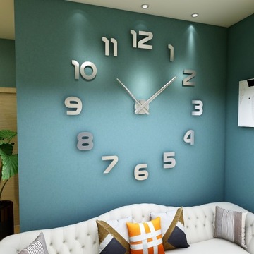 БОЛЬШИЕ НАСТЕННЫЕ ЧАСЫ НА СТЕНУ 3D 65-130см