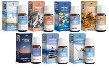 ZESTAW OLEJKI ETERYCZE100% NATURALNE SEN SPOKÓJ RELAX ZESTAW 7x10 ml MIX