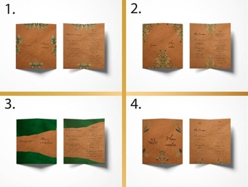 Свадебное меню, эко бумага