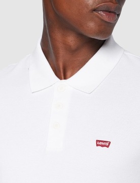 Levi's Mężczyźni Housemark Polo T-Shirt, White