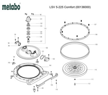 OBEJMA SZCZOTKOWA DO ŻYRAFY LSV METABO 626663000