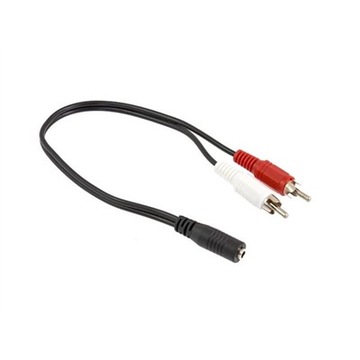 Adapter przejściówka Jack 3.5 na 2RCA Chinch