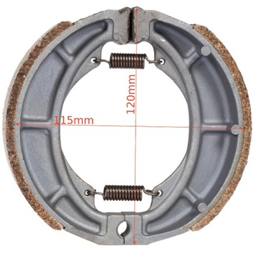 ТОРМОЗНЫЕ КОЛОДКИ ЗАДНИЕ ТОРМОЗА мопеда 139FMB 50