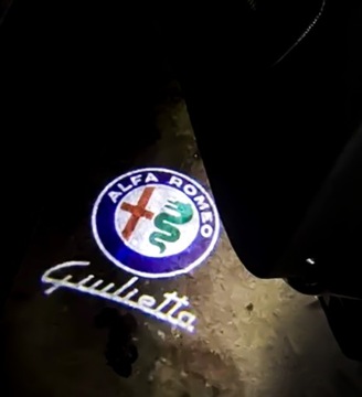 2x PROJEKTOR LED LOGO HD LAMPKA DRZWI ALFA ROMEO GIULIETTA HATCHBACK 940
