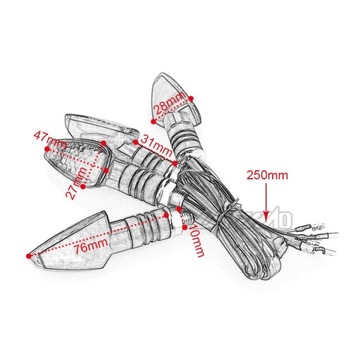 4X СВЕТОДИОДНЫЙ СИГНАЛ ПОВОРОТА ДЛЯ МОТОЦИКЛА QUADA CROSS SCOOTER