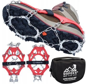 LEKKIE RAKI NA BUTY RAPEKS ICETRAK LIGHT ROZMIAR 36-40 RACZKI TURYSTYCZNE
