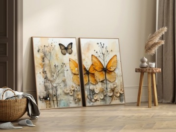 BOHO PLANTS MOTILE комплект из 2 постеров 40x50 изображение бежевый #366