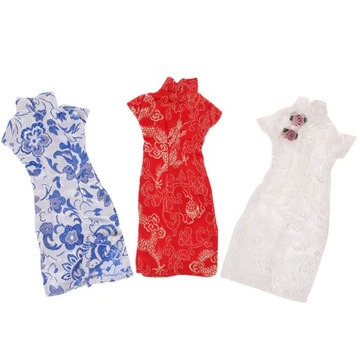 ZABAWKI MINI LALKA UBRANIA DLA LAL QIPAO