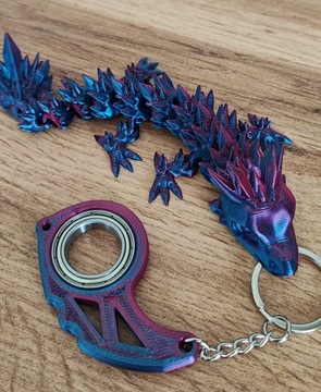 Keyspinner Keyrambit+DRAGON CRYSTAL BABY DRAGON TikTok - ПОЛНОЧЬ