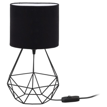 Lampa biurkowa stołowa NOCNA LOFT ABAŻUR czarny