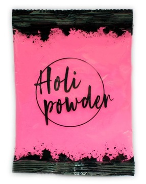 Holi Powder kolorowy proszek HOLI Festiwal kolorów RÓŻOWY bezpieczny