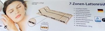 Stelaż do łóżka 7 stref KOMFORTU 100 x 200 TUV