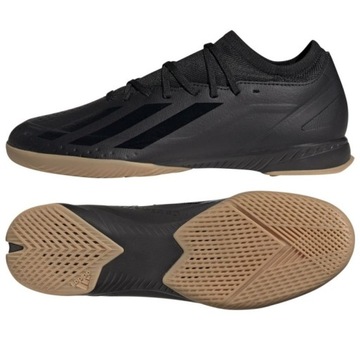 Czarne Syntetyk Buty Sport Halowe Adidas r.43 1/3