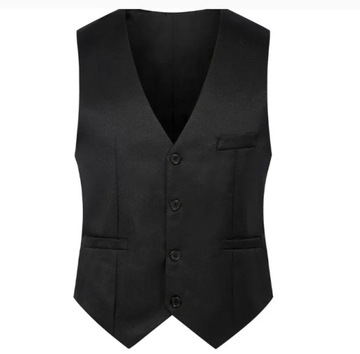 New Men's Single Breasted Casual Vest V Neck Waist