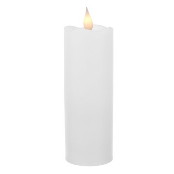 ŚWIECZKA LED LAMPKA NA BATERIE ŚWIECA BIAŁA DUŻA