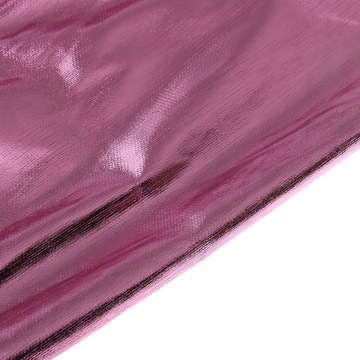 Блестящая металлизированная накидка с капюшоном