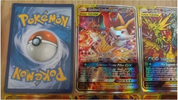 50x Karty POKEMON gx tag team basic