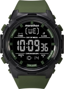 Zegarek męski TIMEX MARATHON sportowy z podświetlaniem data stoper alarm