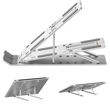 АЛЮМИНИЕВАЯ РЕГУЛИРУЕМАЯ СКЛАДНАЯ ПОДСТАВКА ДЛЯ НОУТБУКА 10–15,6