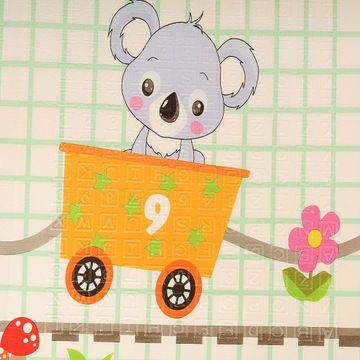 ОБРАЗОВАТЕЛЬНЫЙ КОВрик ДЛЯ МАЛЫШЕЙ, ИНТЕРАКТИВНЫЙ, ДВУСТОРОННИЙ ПЕННЫЙ, 200X180 XPE