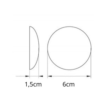 САМОКЛЕЯЩИЙСЯ ДВЕРНОЙ БАМПЕР ДЛЯ СТЕН, БЕЛЫЙ