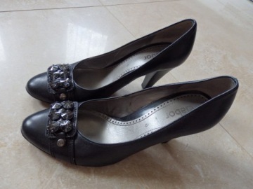 ЧЕРНЫЕ ТУФЛИ GABOR LUXURY, размер 39