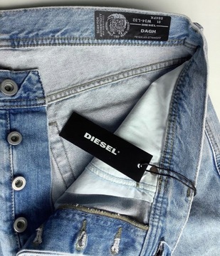 -80% DIESEL DAGH spodnie jeansy pas-100cm. 34/32