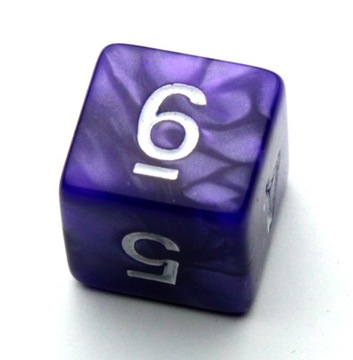 K6 - perłowa fioletowa kostka OxiDiced