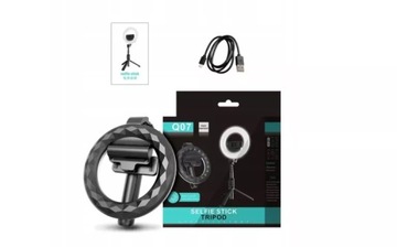 LAMPA UCHWYT KIJEK SELFIE STICK TRIPOD Q07