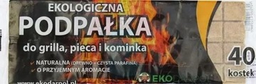 Rozpałka do Pieca 40 kostek Podpałka Kominka grilla Ekologiczna EKO