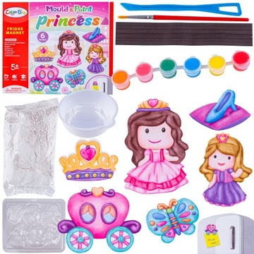 STWÓRZ MAGNES ZRÓB TO SAM DIY KRÓLEWNA MOTYL 6 SZT