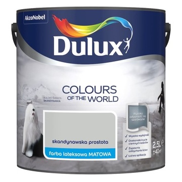Dulux Kolory Świata Skandynawska Prostota Mat 2,5L