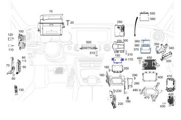 Oświetlenie Ambiente Mercedes A2229005018