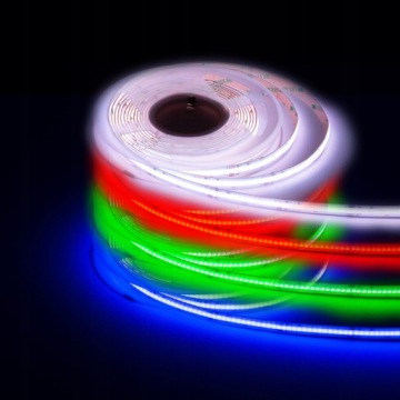 СВЕТОДИОДНАЯ ЛЕНТА RGB COB, ЦВЕТНОЙ НАБОР С ПУЛЬТОМ ДИСТАНЦИОННОГО УПРАВЛЕНИЯ И БЛОКОМ ПИТАНИЯ 4М