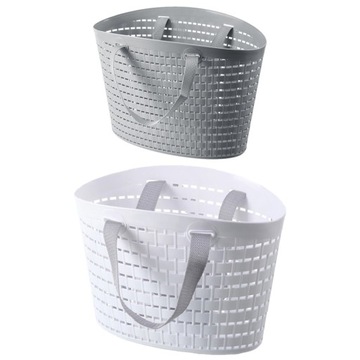 Plastikowy kosz na pranie Przenośny 2 szt