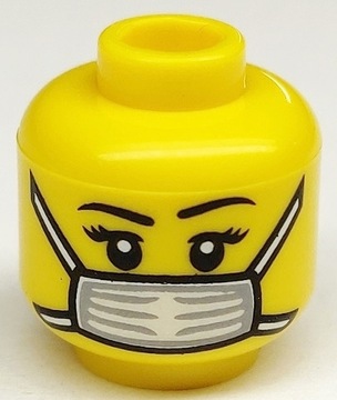 LEGO Głowa główka maseczka 3626cpb0657 żółta