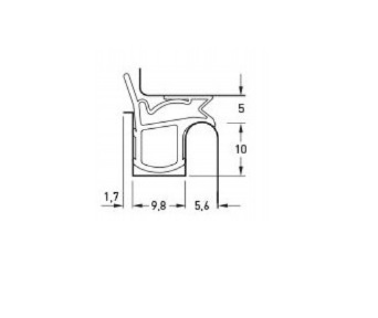 Стальная рама прокладка для внешних дверей Wikęd 6 МБ черно