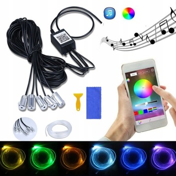 АВТОМОБИЛЬНОЕ ОСВЕЩЕНИЕ ИНТЕРЬЕР АВТОМОБИЛЯ RGB СВЕТОДИОДНАЯ ЛЕНТА